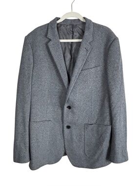 Bonobos Blazer Mens 46R Gray Jetsetter Slim Fit Knit Cotton Sport Coat Fortex